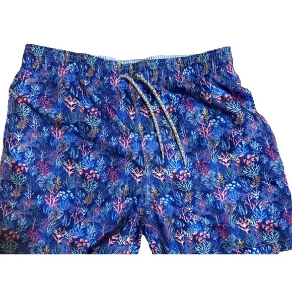 Lot of Two Michael's Mens Swim Trunks Leaf & Lion and Coral in Sea Size Large - Picture 3 of 4